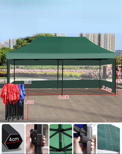 Venda por atacado de publicidade personalizada dobrável gazebo ao ar livre estrutura de dossel pop-up para barracas de exposição à prova d'água de alumínio