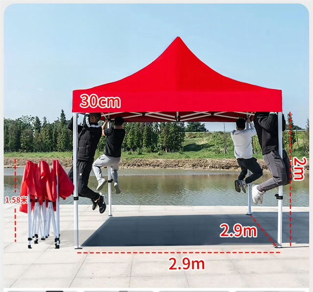 Atacado 10x10 pés Pop Up Canopy Tenda Logotipo Personalizado Impresso Trade Show Publicidade Tenda Dobrável Tenda para Festas