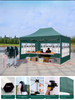 Estrutura de diamante hexagonal personalizada dobrável portátil pop up tenda gazebo barraca de publicidade de poliéster de quatro estações com logotipo