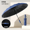 Guarda-chuva de iridescência aberto automático com logotipo personalizado 16K Guarda-sol automático à prova de vento para golfe para adultos