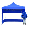 Tenda pop-up dobrável de aço portátil, eventos de impressão de logotipo personalizável à prova d'água com parede lateral da janela