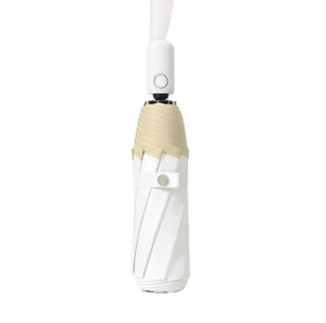 Guarda-chuva elegante chuva 3 dobrável controle manual guarda-sol alça de madeira impressão personalizada para adultos