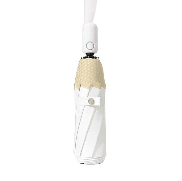 Guarda-chuva elegante chuva 3 dobrável controle manual guarda-sol alça de madeira impressão personalizada para adultos