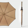 Guarda-chuva de golfe reto semiautomático Pongee de camada dupla personalizado de fábrica à prova de vento paraguas sombrillas Alças diferentes