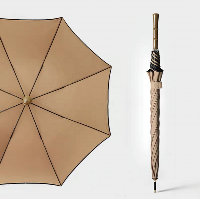 Guarda-chuva de golfe reto semiautomático Pongee de camada dupla personalizado de fábrica à prova de vento paraguas sombrillas Alças diferentes