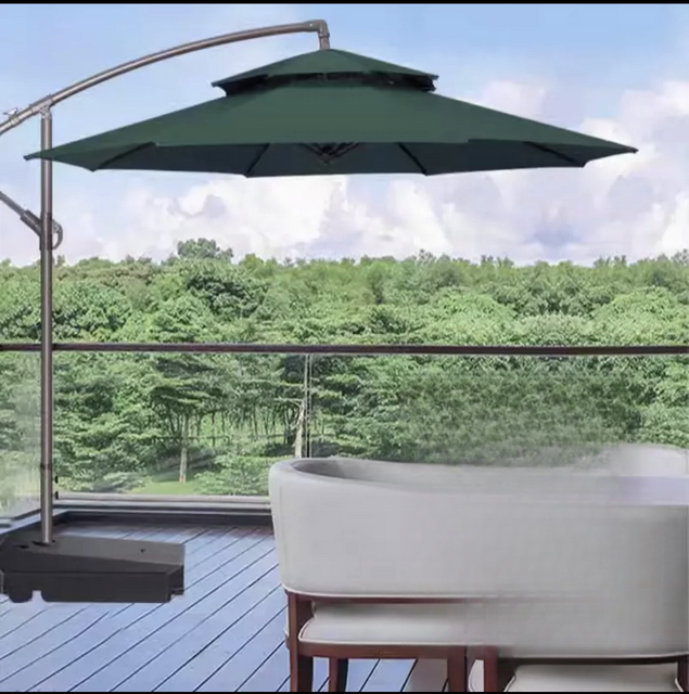 Pólo lateral piscina dobrável pátio tecido impermeável personalizado guarda-sol ao ar livre cantilever jardim guarda-sol guarda-sol praia sol