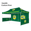 Tenda pop-up de alta qualidade 10x20, dossel, personalizável, resistente, abrigo instantâneo de vinil, paredes laterais duráveis, barraca de publicidade