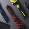 Logotipo personalizado de alta qualidade impresso guarda-chuva de golfe promocional de camada dupla design à prova de vento estilo moderno para adultos