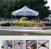 Venda quente de alta qualidade pérgula dossel tenda pop-up quadro hexagonal resistente dossel de alumínio à prova dwaterproof água tendas de exposição