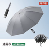 Atacado super grande três dobras chuva ensolarada dupla utilização 180 graus rotativo automático lanterna led guarda-chuva