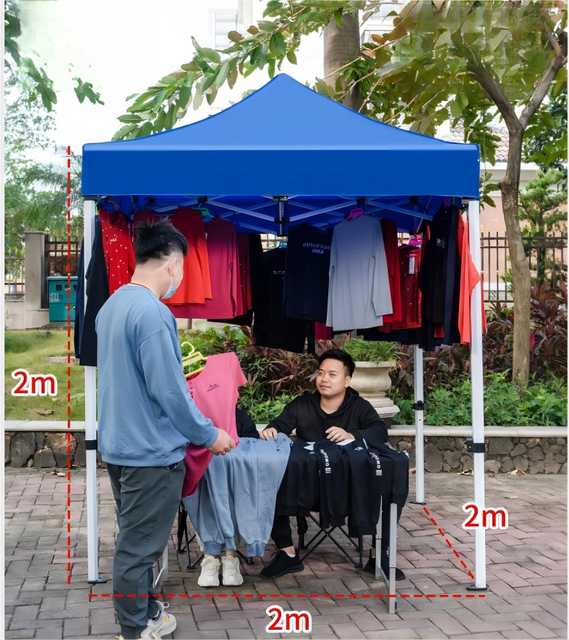 2X2M Publicidade Externa Impressão Personalizada Mesmo Exposição Pop Up Tenda Dossel Estrutura de Aço Tenda Dobrável para Feira Comercial