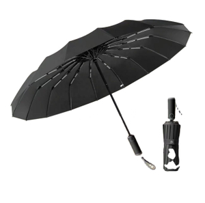Guarda-chuva de iridescência aberto automático com logotipo personalizado 16K Guarda-sol automático à prova de vento para golfe para adultos