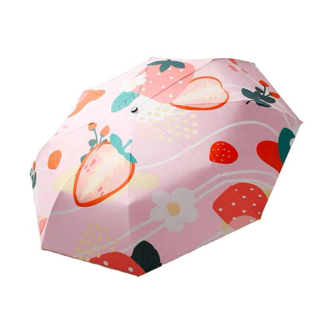 Guarda-chuva dobrável portátil para viagem, totalmente automático, anti-uv, à prova d'água, pequeno, dobrável, mini 5, guarda-sol dobrável