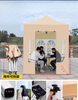 Tenda dobrável personalizada da China com dossel dobrável e tendas de exposição à prova d'água de alumínio na parte superior e nas paredes laterais