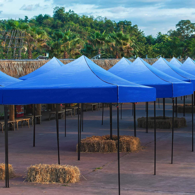 Fabricante 10x10 pés tenda para feiras comerciais tenda com dossel ao ar livre à prova d'água dobrável gazebo comercial