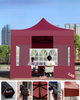 Dossel portátil dobrável personalizado da barraca do gazebo do pop 600d impresso barracas de exposição impermeáveis ​​de alumínio do dossel exterior