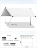 Fabricação de tendas de acampamento ao ar livre, tenda para sun van, equipamento de acampamento, dossel de acampamento
