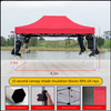 Dossel pop-up de alta qualidade, 2x2m, 2x3m, 3x3m, 3x4.5m, 3x6m, tenda para feiras comerciais, dobrável, publicidade ao ar livre, gazebo, tecido de poliéster