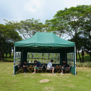 Tenda para feiras comerciais de 10 * 15 pés com impressão de logotipo personalizado, dossel de gazebo de marca hexagonal para eventos de negócios com pano