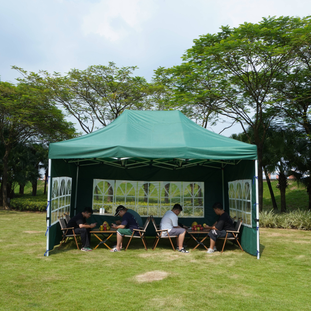 Tenda para feiras comerciais de 10 * 15 pés com impressão de logotipo personalizado, dossel de gazebo de marca hexagonal para eventos de negócios com pano