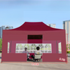 Tenda de praia dobrável impressa personalizada, exposição promocional para feiras comerciais, estrutura de dossel de alumínio à prova d'água, barracas de exposição