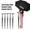 Guarda-sol reto com design UV clássico personalizado, à prova de vento e à prova d'água de alta qualidade para adultos, logotipo personalizado, guarda-sol