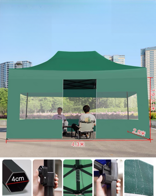 Estrutura resistente do dossel do pé superior que dobra a barraca pop up para eventos comerciais barracas de exposição impermeáveis ​​de alumínio