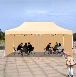 Tenda pop-up impressa personalizada para eventos, estrutura de alumínio, parede lateral de tecido e cobertura de poliéster, barracas de exposição à prova d'água de alumínio