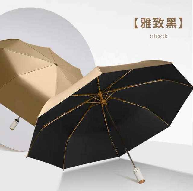 Luxin guarda-chuva de viagem de fábrica, luz compacta, portátil, bolso de mão, dobrável, tamanho móvel, alça plana, guarda-sol