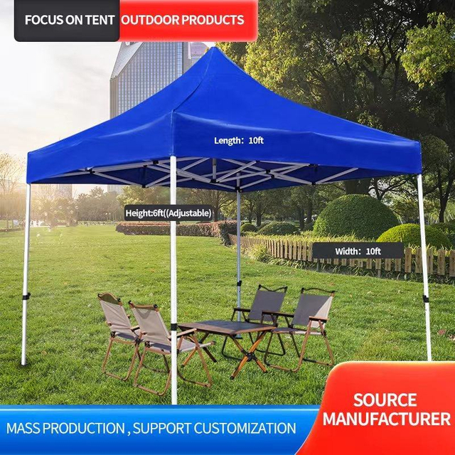 Tenda dobrável de dossel de alta qualidade 10x10 pés com toldos estrutura de aço à prova d'água jardim logotipo personalizado estilo moderno
